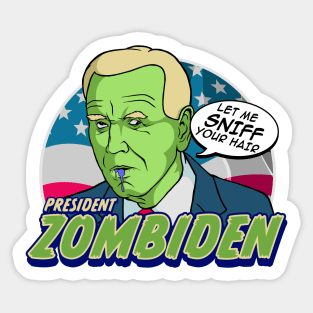 Zombie Biden Halloween Shirt Anti-Biden ZOMBIDEN Sticker